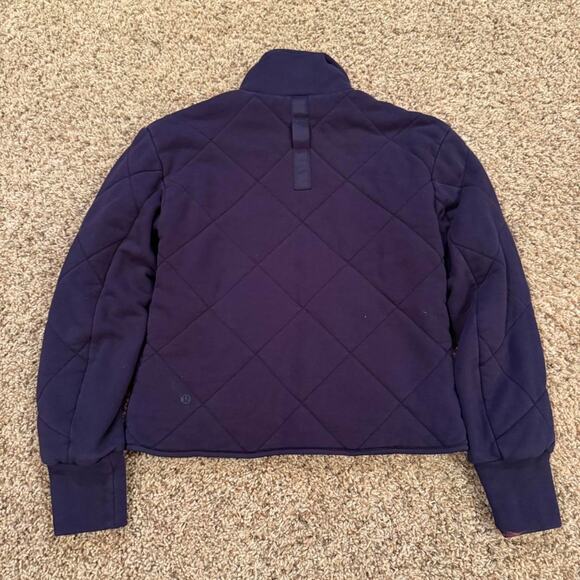 Lululemon Women’s Navy Blue Forever Warm Reversible Jacket Sz.4 - Picture 4 of 8